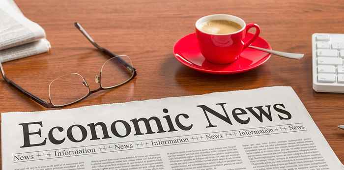 Krant met economisch nieuws